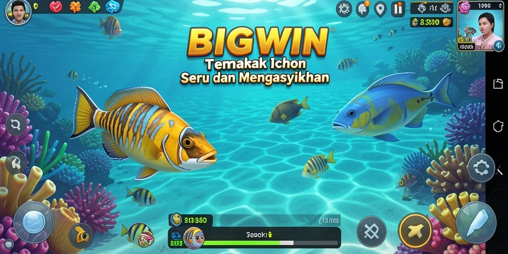 Gameplay seru menangkap ikan dalam BIGWIN.