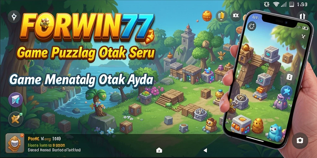 Tampilan gameplay seru di FORWIN77 dengan berbagai tantangan Puzzle.