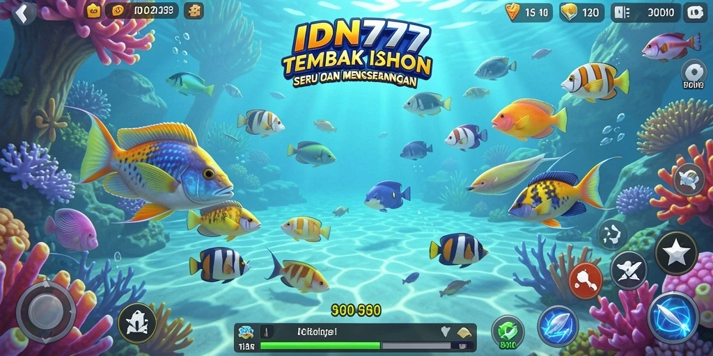 Gameplay seru Tembak Ikan di IDN777 dengan grafis menarik.