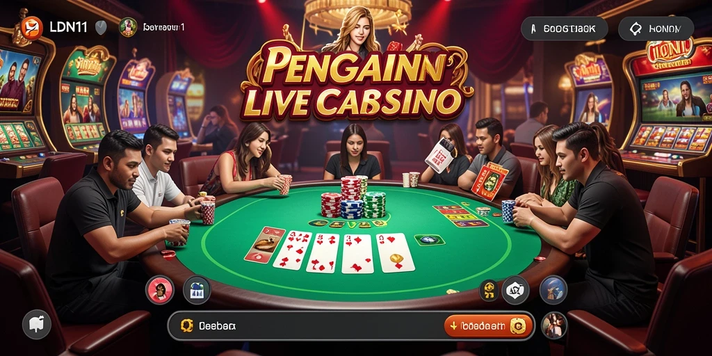 Gameplay menarik LDN11 dalam suasana Live Casino yang menegangkan.