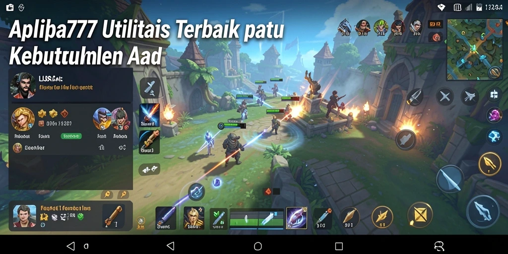 Screenshot LUSA777 menampilkan antarmuka aplikasi utilitas yang modern dan fungsional.