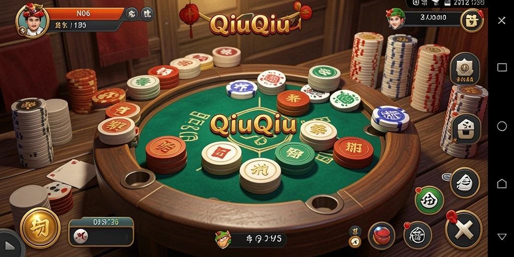 Tampilan gameplay menegangkan dari N06 saat bermain QiuQiu.
