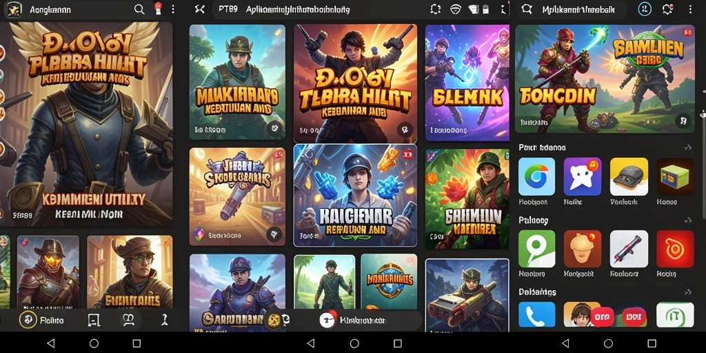 Screenshot dari aplikasi PT89 yang menunjukkan fitur pengelola file.