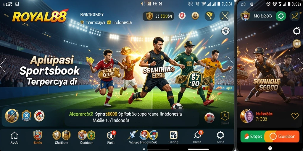 Tampilan menarik dari interface ROYAL88 saat bermain Sportsbook.