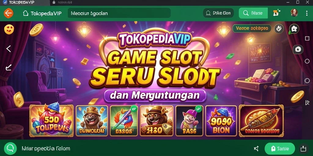 Tampilan gameplay seru dan menarik dari TOKOPEDIAVIP.